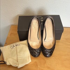 Cole Haan Women's Woven Leather Ballet flats